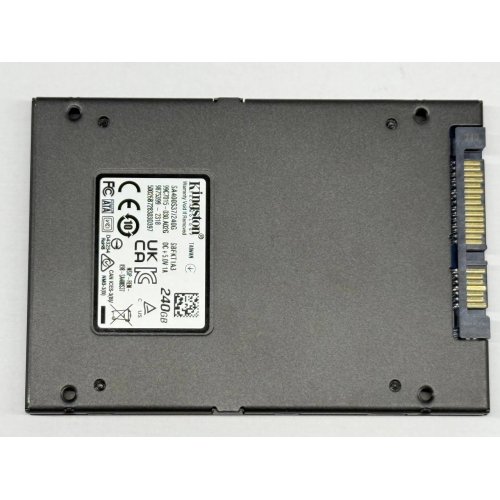Ssd-диск Kingston SSDNow A400 TLC 240GB 2.5'' (SA400S37/240G) (Відновлено продавцем, 781413) купити з перевіркою сумісності: огляд, характеристики, ціна у Києві, Львові, Вінниці, Хмельницькому, Івано-Франківську, Україні | інтернет-магазин TELEMART.UA фото