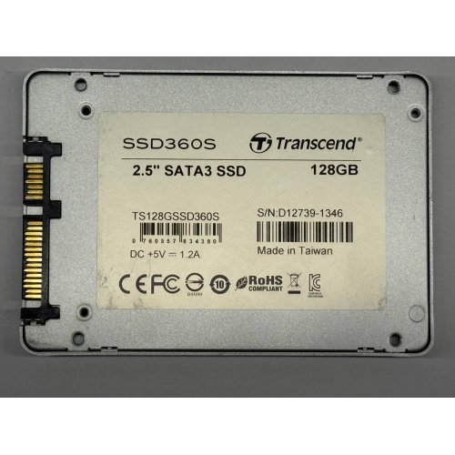 Купить Ssd-диск Transcend SSD360 128GB 2.5" (TS128GSSD360S) (Восстановлено продавцом, 781421) с проверкой совместимости: обзор, характеристики, цена в Киеве, Днепре, Одессе, Харькове, Украине | интернет-магазин TELEMART.UA фото