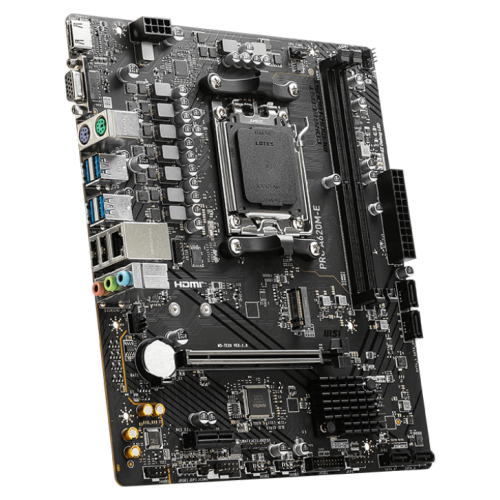 Уцінка материнська плата MSI PRO A620M-E (sAM5, AMD A620) (Сліди встановлення, 781428) купити з перевіркою сумісності: огляд, характеристики, ціна у Києві, Львові, Вінниці, Хмельницькому, Івано-Франківську, Україні | інтернет-магазин TELEMART.UA фото