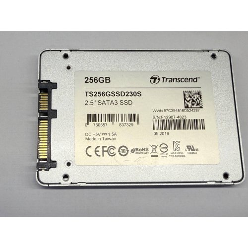 Купить Ssd-диск Transcend 230 TLC 256GB 2.5'' (TS256GSSD230S) (Восстановлено продавцом, 781446) с проверкой совместимости: обзор, характеристики, цена в Киеве, Днепре, Одессе, Харькове, Украине | интернет-магазин TELEMART.UA фото