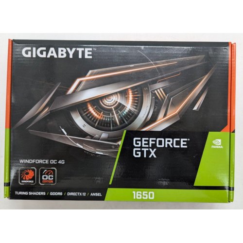 Купить Видеокарта Gigabyte GeForce GTX 1650 D6 WindForce OC 4096MB (GV-N1656WF2OC-4GD) (Восстановлено продавцом, 781595) с проверкой совместимости: обзор, характеристики, цена в Киеве, Днепре, Одессе, Харькове, Украине | интернет-магазин TELEMART.UA фото