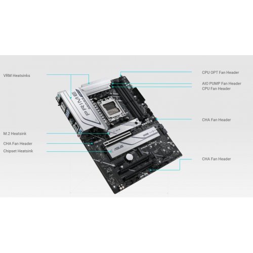 Уцінка материнська плата Asus PRIME X670-P (sAM5, X670) Factory Recertified (непрацює A1 та B1, 781602) купити з перевіркою сумісності: огляд, характеристики, ціна у Києві, Львові, Вінниці, Хмельницькому, Івано-Франківську, Україні | інтернет-магазин TELEMART.UA фото