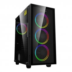 Корпус GAMEMAX Draco XD ARGB Tempered Glass без БП Black (Восстановлено продавцом, 781636)