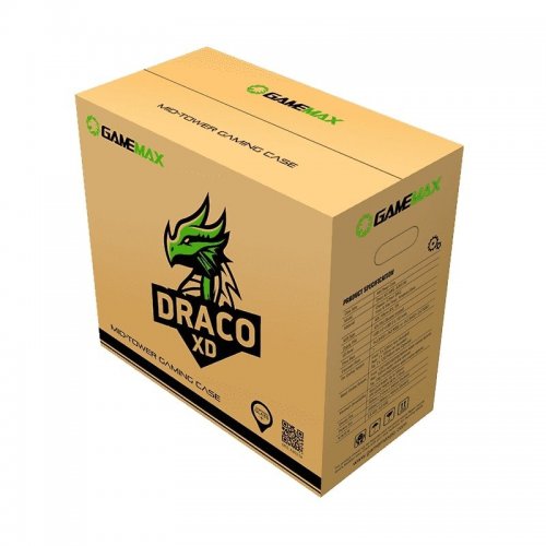 Купить Корпус GAMEMAX Draco XD ARGB Tempered Glass без БП Black (Восстановлено продавцом, 781636) с проверкой совместимости: обзор, характеристики, цена в Киеве, Днепре, Одессе, Харькове, Украине | интернет-магазин TELEMART.UA фото