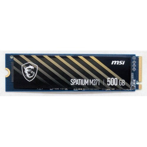 Ssd-диск MSI SPATIUM M371 3D NAND TLC 500GB M.2 (2280 PCI-E) (S78-440K160-P83) (Стан нового, 781648) купити з перевіркою сумісності: огляд, характеристики, ціна у Києві, Львові, Вінниці, Хмельницькому, Івано-Франківську, Україні | інтернет-магазин TELEMART.UA фото