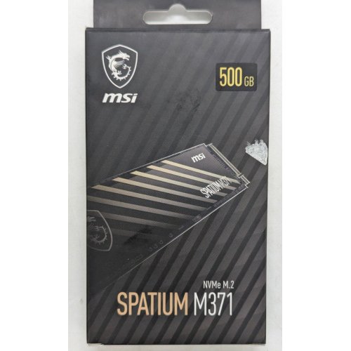 Ssd-диск MSI SPATIUM M371 3D NAND TLC 500GB M.2 (2280 PCI-E) (S78-440K160-P83) (Стан нового, 781648) купити з перевіркою сумісності: огляд, характеристики, ціна у Києві, Львові, Вінниці, Хмельницькому, Івано-Франківську, Україні | інтернет-магазин TELEMART.UA фото