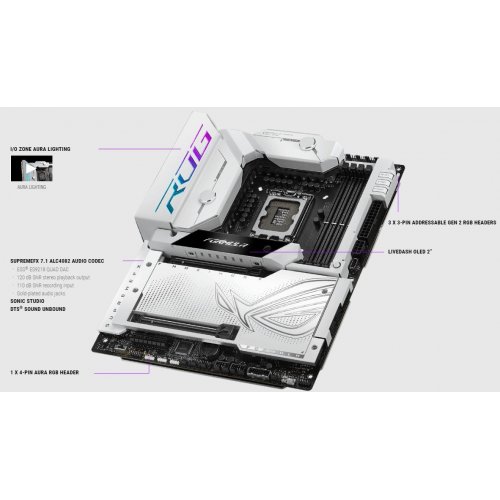 Купить Уценка материнская плата Asus ROG MAXIMUS Z790 FORMULA (s1700, Intel Z790) Factory Recertified (Нижній PCIe не работ, 781660) с проверкой совместимости: обзор, характеристики, цена в Киеве, Днепре, Одессе, Харькове, Украине | интернет-магазин TELEMART.UA фото