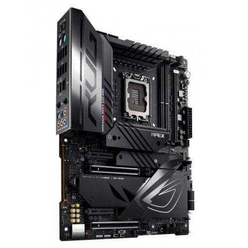 Купить Уценка материнская плата Asus ROG MAXIMUS Z790 APEX ENCORE (s1700, Intel Z790) Factory Recertified (Нижній PCIe-слот не , 781678) с проверкой совместимости: обзор, характеристики, цена в Киеве, Днепре, Одессе, Харькове, Украине | интернет-магазин TELEMART.UA фото