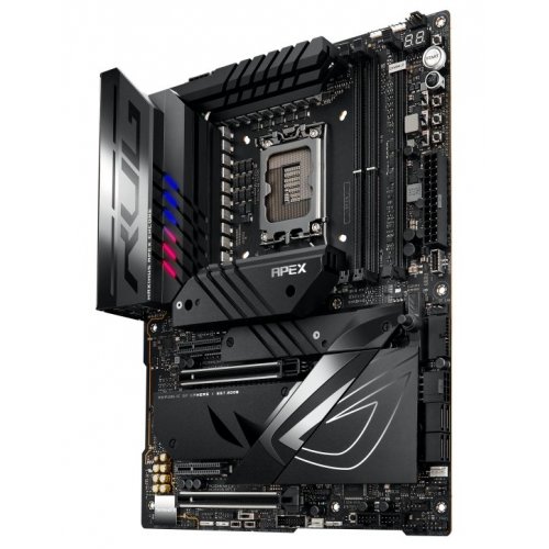 Купить Уценка материнская плата Asus ROG MAXIMUS Z790 APEX ENCORE (s1700, Intel Z790) Factory Recertified (Нижній PCIe-слот не , 781678) с проверкой совместимости: обзор, характеристики, цена в Киеве, Днепре, Одессе, Харькове, Украине | интернет-магазин TELEMART.UA фото