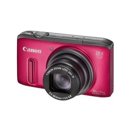 Купить Цифровые фотоаппараты Canon PowerShot SX260 HS Red - цена в Харькове, Киеве, Днепре, Одессе
в интернет-магазине Telemart фото
