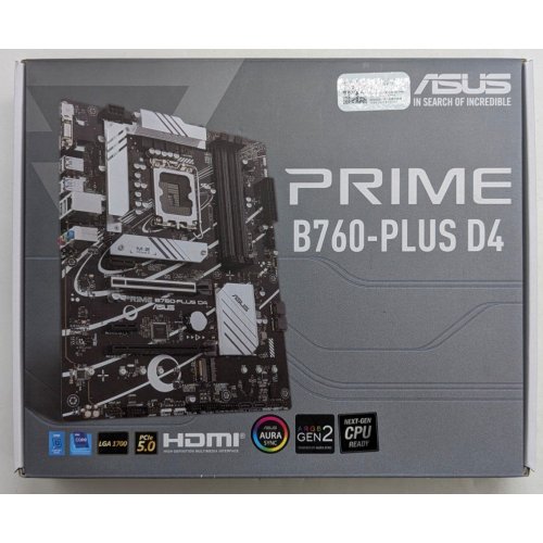 Купить Материнская плата Asus PRIME B760-PLUS D4 (s1700, Intel B760) (Восстановлено продавцом, 781803) с проверкой совместимости: обзор, характеристики, цена в Киеве, Днепре, Одессе, Харькове, Украине | интернет-магазин TELEMART.UA фото