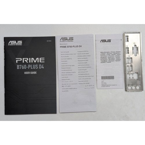 Купить Материнская плата Asus PRIME B760-PLUS D4 (s1700, Intel B760) (Восстановлено продавцом, 781803) с проверкой совместимости: обзор, характеристики, цена в Киеве, Днепре, Одессе, Харькове, Украине | интернет-магазин TELEMART.UA фото
