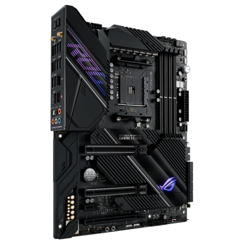Уцінка материнська плата Asus ROG CROSSHAIR VIII DARK HERO (sAM4, AMD X570) Factory Recertified (непрацює нижній pci, 781822) купити з перевіркою сумісності: огляд, характеристики, ціна у Києві, Львові, Вінниці, Хмельницькому, Івано-Франківську, Україні | інтернет-магазин TELEMART.UA фото