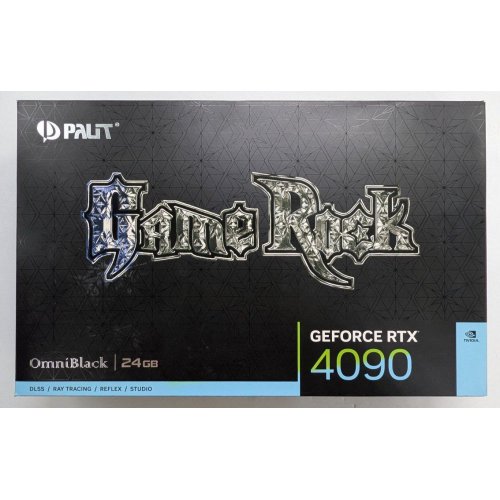 Відеокарта Palit GeForce RTX 4090 GameRock OmniBlack 24576MB (NED4090019SB-1020Q) (Відновлено продавцем, 781841) купити з перевіркою сумісності: огляд, характеристики, ціна у Києві, Львові, Вінниці, Хмельницькому, Івано-Франківську, Україні | інтернет-магазин TELEMART.UA фото