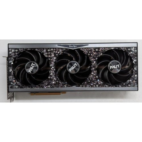 Відеокарта Palit GeForce RTX 4090 GameRock OmniBlack 24576MB (NED4090019SB-1020Q) (Відновлено продавцем, 781841) купити з перевіркою сумісності: огляд, характеристики, ціна у Києві, Львові, Вінниці, Хмельницькому, Івано-Франківську, Україні | інтернет-магазин TELEMART.UA фото