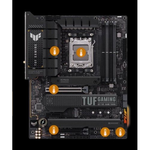 Купить Уценка материнская плата Asus TUF GAMING X670E-PLUS WIFI (sAM5, AMD X670) Factory Recertified (не раб-ют ОЗУ 1, 3, 781931) с проверкой совместимости: обзор, характеристики, цена в Киеве, Днепре, Одессе, Харькове, Украине | интернет-магазин TELEMART.UA фото