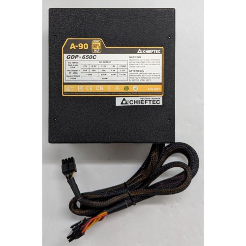 Блок живлення CHIEFTEC A-90 650W (GDP-650C) (Відновлено продавцем, 782070) купити з перевіркою сумісності: огляд, характеристики, ціна у Києві, Львові, Вінниці, Хмельницькому, Івано-Франківську, Україні | інтернет-магазин TELEMART.UA фото