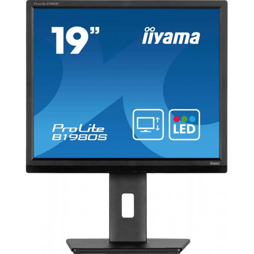 Купить Монитор Iiyama 19" ProLite B1980S-B1 Black - цена в Харькове, Киеве, Днепре, Одессе
в интернет-магазине Telemart фото