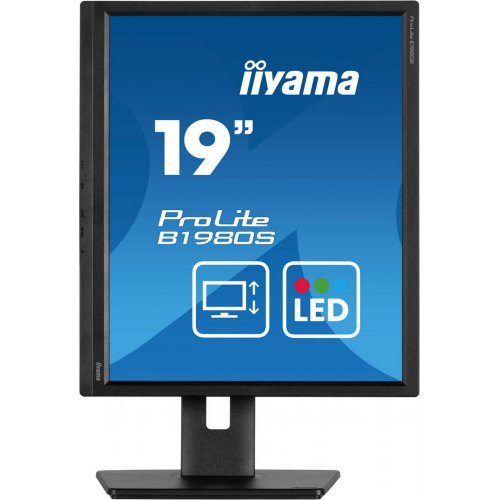 Купить Монитор Iiyama 19" ProLite B1980S-B1 Black - цена в Харькове, Киеве, Днепре, Одессе
в интернет-магазине Telemart фото
