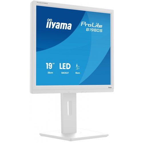 Купить Монитор Iiyama 19" ProLite B1980S-W1 White - цена в Харькове, Киеве, Днепре, Одессе
в интернет-магазине Telemart фото
