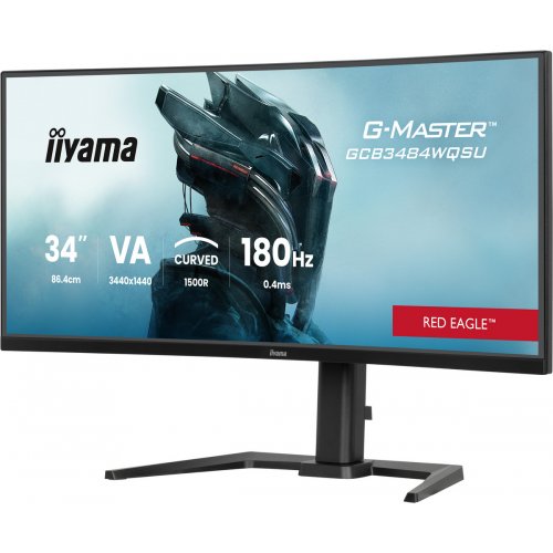 Купить Монитор Iiyama 34" G-Master GCB3484WQSU-B1 Black - цена в Харькове, Киеве, Днепре, Одессе
в интернет-магазине Telemart фото