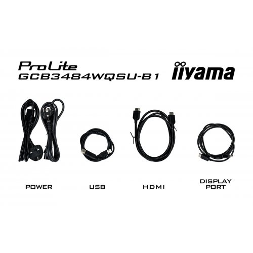 Купить Монитор Iiyama 34" G-Master GCB3484WQSU-B1 Black - цена в Харькове, Киеве, Днепре, Одессе
в интернет-магазине Telemart фото