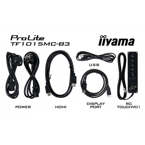 Купить Монитор Iiyama 10.1" ProLite TF1015MC-B3 Black - цена в Харькове, Киеве, Днепре, Одессе
в интернет-магазине Telemart фото
