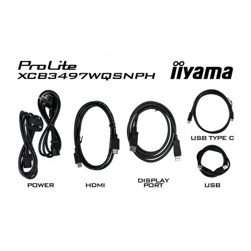 Купить Монитор Iiyama 34" ProLite XCB3497WQSNPH-B1 Black - цена в Харькове, Киеве, Днепре, Одессе
в интернет-магазине Telemart фото