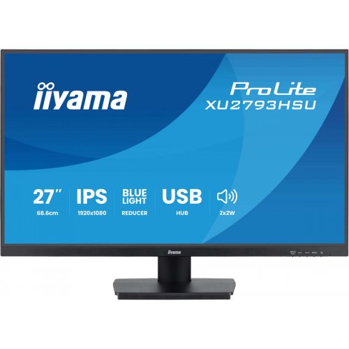Купити Монітор Iiyama 27" ProLite XU2793HSU-B7 Black - ціна в Києві, Львові, Вінниці, Хмельницькому, Франківську, Україні | інтернет-магазин TELEMART.UA фото