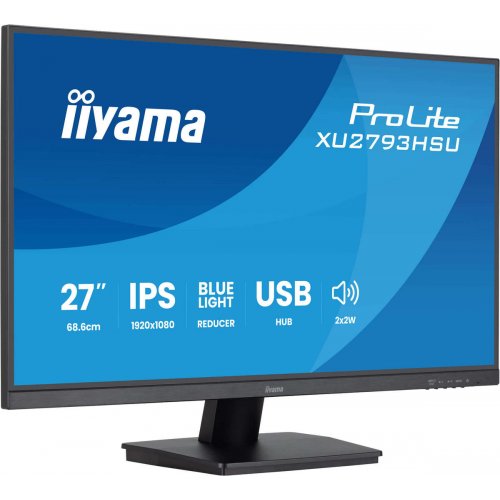 Купити Монітор Iiyama 27" ProLite XU2793HSU-B7 Black - ціна в Києві, Львові, Вінниці, Хмельницькому, Франківську, Україні | інтернет-магазин TELEMART.UA фото