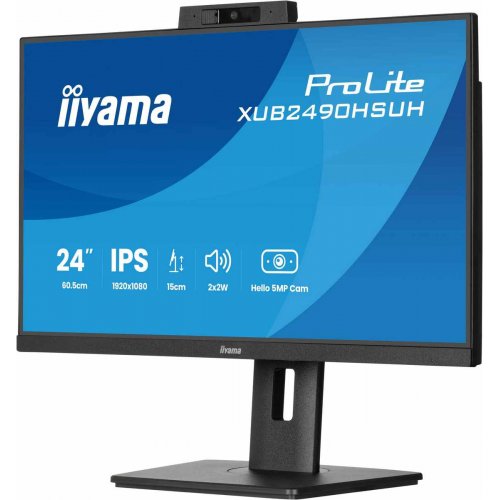 Купити Монітор Iiyama 23.8" ProLite XUB2490HSUH-B2 Black - ціна в Києві, Львові, Вінниці, Хмельницькому, Франківську, Україні | інтернет-магазин TELEMART.UA фото