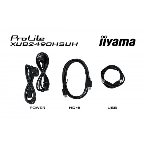 Купити Монітор Iiyama 23.8" ProLite XUB2490HSUH-B2 Black - ціна в Києві, Львові, Вінниці, Хмельницькому, Франківську, Україні | інтернет-магазин TELEMART.UA фото