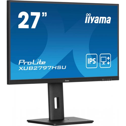Купить Монитор Iiyama 27" ProLite XUB2797HSU-B2 Black - цена в Харькове, Киеве, Днепре, Одессе
в интернет-магазине Telemart фото