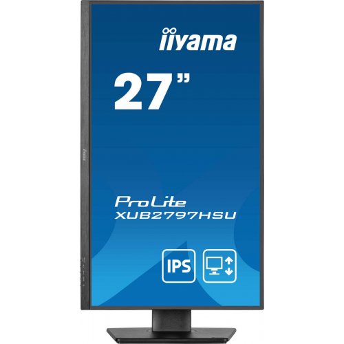 Купить Монитор Iiyama 27" ProLite XUB2797HSU-B2 Black - цена в Харькове, Киеве, Днепре, Одессе
в интернет-магазине Telemart фото