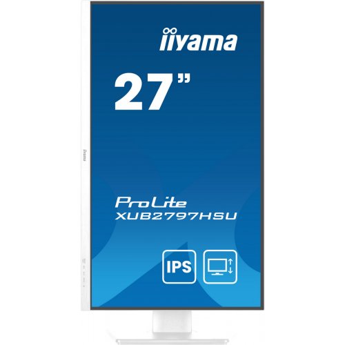 Купити Монітор Iiyama 27" ProLite XUB2797HSU-W2 White - ціна в Києві, Львові, Вінниці, Хмельницькому, Франківську, Україні | інтернет-магазин TELEMART.UA фото