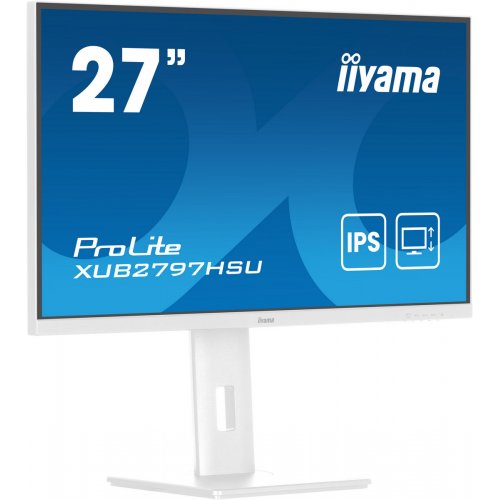 Купити Монітор Iiyama 27" ProLite XUB2797HSU-W2 White - ціна в Києві, Львові, Вінниці, Хмельницькому, Франківську, Україні | інтернет-магазин TELEMART.UA фото
