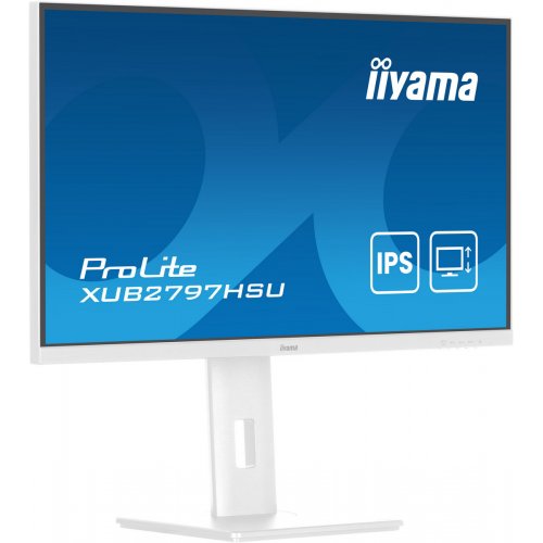 Купити Монітор Iiyama 27" ProLite XUB2797HSU-W2 White - ціна в Києві, Львові, Вінниці, Хмельницькому, Франківську, Україні | інтернет-магазин TELEMART.UA фото