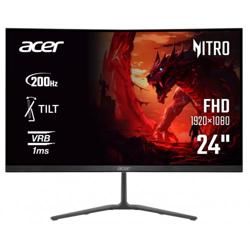 Монітор Acer 23.8" Nitro KG240YX1bmiipx (UM.QX0EE.110) Black купити в Україні: Київ, Львів, Хмельницький, Тернопіль, Івано-Франківськ | Низька ціна, відгуки, характеристики від TELEMART фото