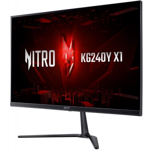 Купити Монітор Acer 23.8" Nitro KG240YX1bmiipx (UM.QX0EE.110) Black - ціна в Києві, Львові, Вінниці, Хмельницькому, Франківську, Україні | інтернет-магазин TELEMART.UA фото