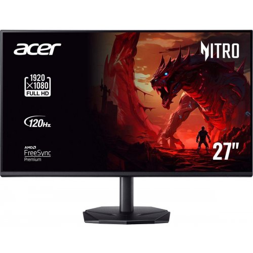 Купить Монитор Acer 27" KG271Gbmipx (UM.HX1EE.G08) Black - цена в Харькове, Киеве, Днепре, Одессе
в интернет-магазине Telemart фото
