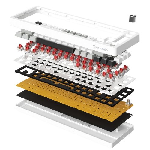 Купить Клавиатура GamePro Genesis Silverlight MK116 Red Switches Grey - цена в Харькове, Киеве, Днепре, Одессе
в интернет-магазине Telemart фото