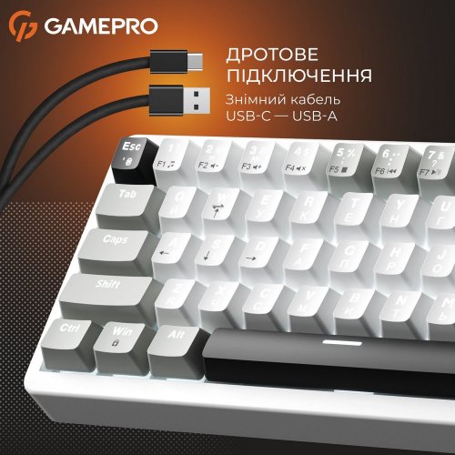 Купить Клавиатура GamePro Genesis Silverlight MK116 Red Switches Grey - цена в Харькове, Киеве, Днепре, Одессе
в интернет-магазине Telemart фото