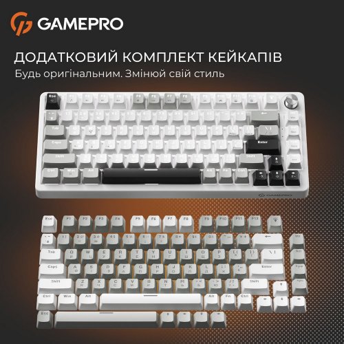 Купити Клавіатура GamePro Genesis Silverlight MK126 Red Switches Grey - ціна в Києві, Львові, Вінниці, Хмельницькому, Франківську, Україні | інтернет-магазин TELEMART.UA фото