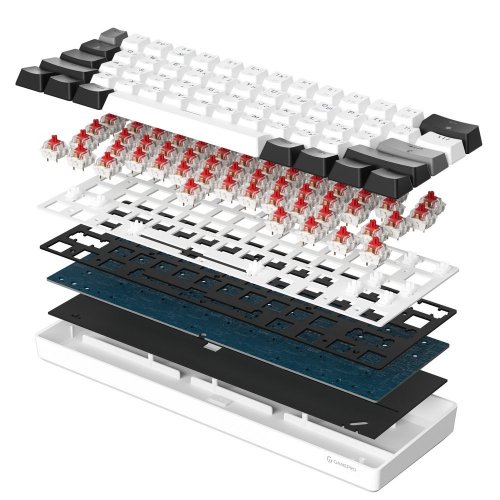 Купить Клавиатура GamePro Genesis Infinity MK130BW Outemu Red Switches White - цена в Харькове, Киеве, Днепре, Одессе
в интернет-магазине Telemart фото