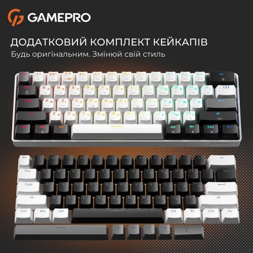 Купить Клавиатура GamePro Genesis Infinity MK130BW Outemu Red Switches White - цена в Харькове, Киеве, Днепре, Одессе
в интернет-магазине Telemart фото