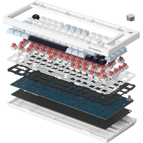 Купить Клавиатура GamePro Genesis Warden MK160BL Outemu Red Switches White - цена в Харькове, Киеве, Днепре, Одессе
в интернет-магазине Telemart фото