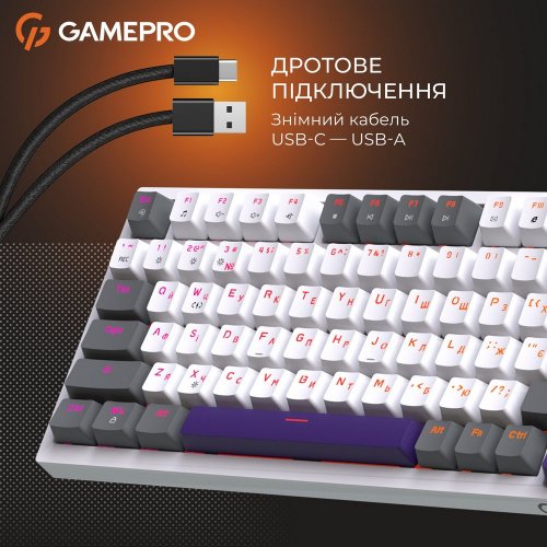 Купить Клавиатура GamePro Genesis Warden MK160P Outemu Red Switches White/Grey - цена в Харькове, Киеве, Днепре, Одессе
в интернет-магазине Telemart фото