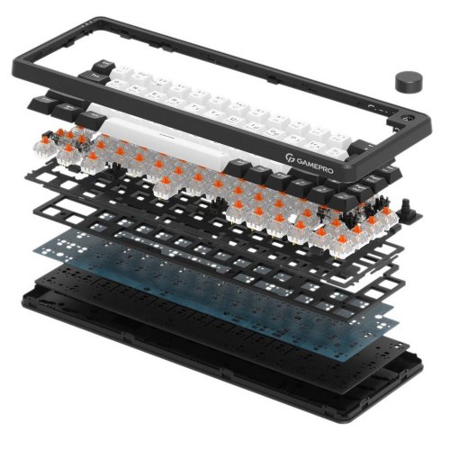 Купить Клавиатура GamePro Asgard Valhalla MK210 Pro RGB QLAB Orange Switches Black - цена в Харькове, Киеве, Днепре, Одессе
в интернет-магазине Telemart фото
