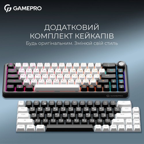 Купить Клавиатура GamePro Asgard Valhalla MK210 Pro RGB QLAB Orange Switches Black - цена в Харькове, Киеве, Днепре, Одессе
в интернет-магазине Telemart фото