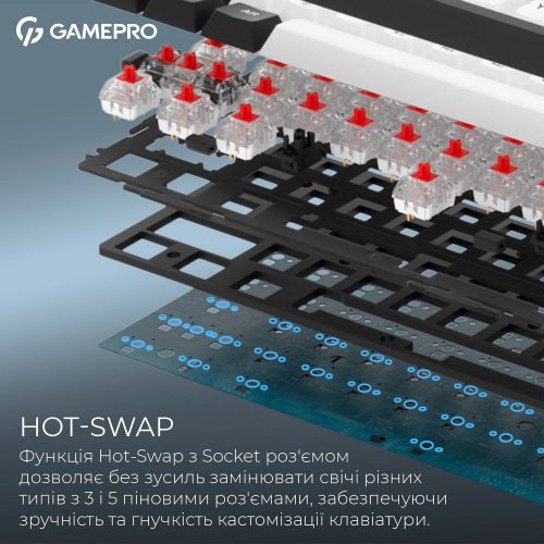 Купить Клавиатура GamePro Asgard Valhalla MK210 Pro RGB QLAB Orange Switches Black - цена в Харькове, Киеве, Днепре, Одессе
в интернет-магазине Telemart фото